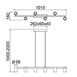 Lámpara de techo Sal Mantra blanco 8297