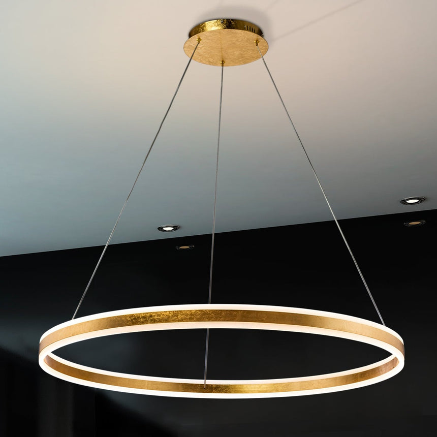 Schuller Helia Lámpara de techo colgante LED oro 100Ø 831622