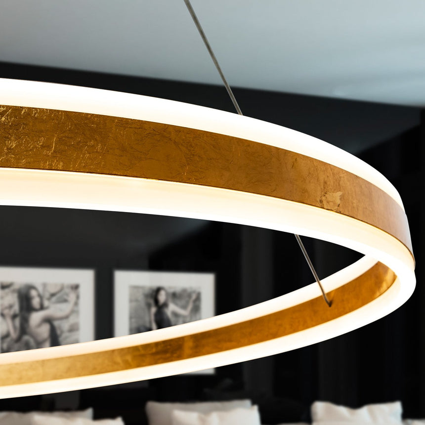 Schuller Helia Lámpara de techo colgante LED oro 100Ø 831622