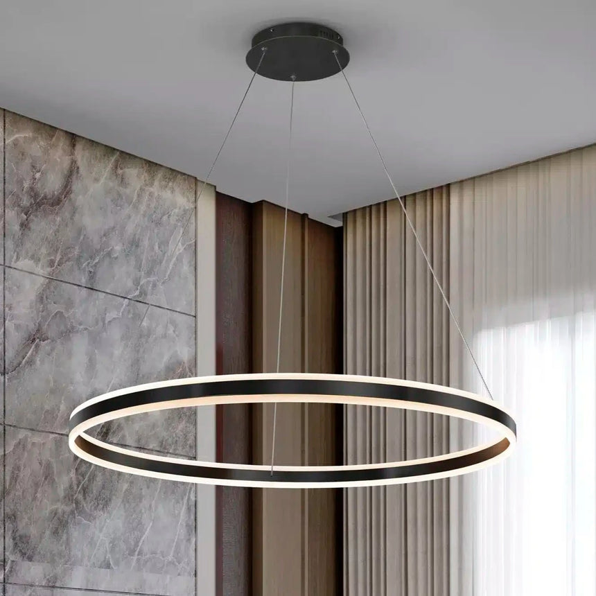 Schuller Helia Lámpara de techo colgante LED negro mate 100D 831642