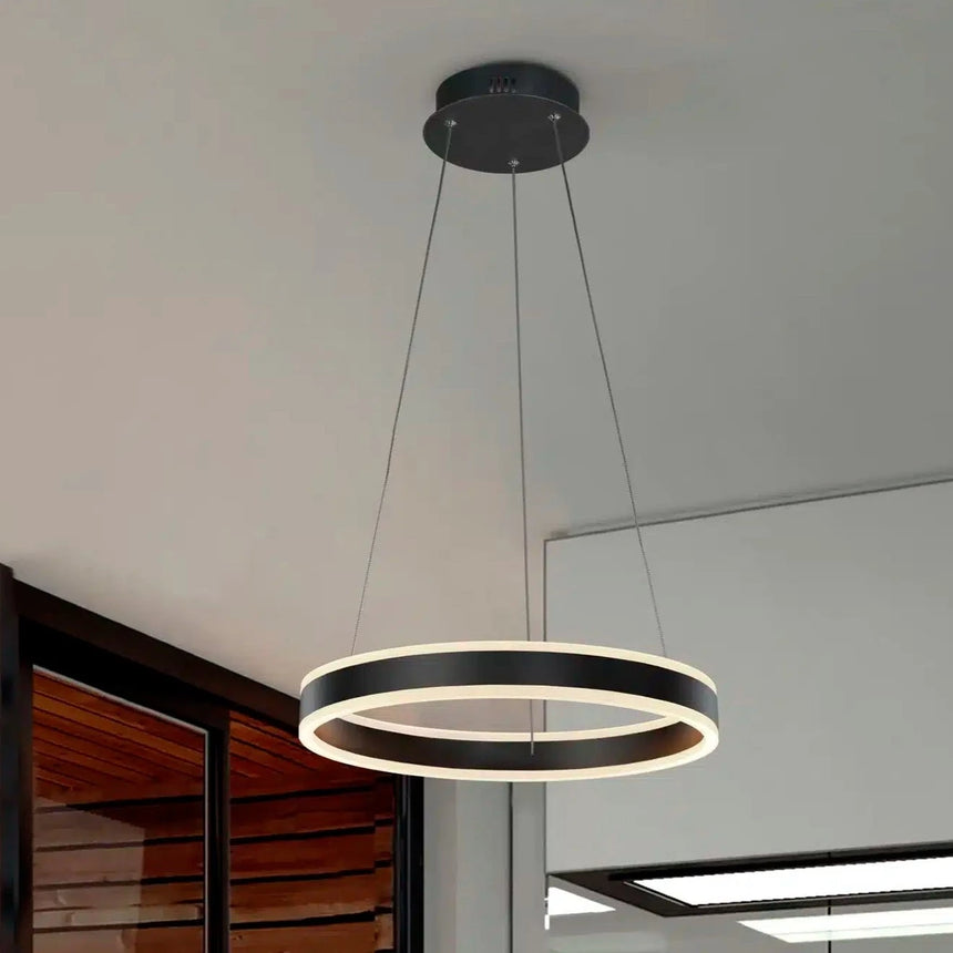 Schuller Helia Lámpara de techo colgante LED negro mate 50D 831956