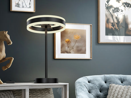 Lámpara de sobremesa Schuller Helia LED negro 3000K 49cm 832076