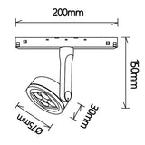 Empotrable Magneto Mantra negro 8325