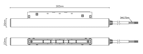 Empotrable Magneto 06 Mantra negro 8331