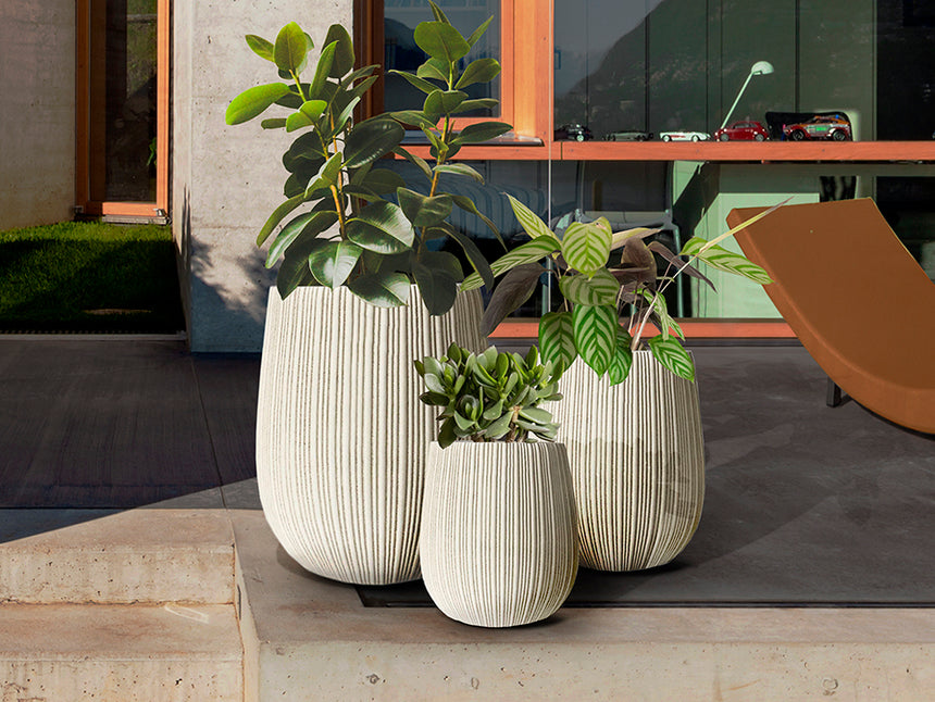 Schuller Terras I Set of 3 Beige Planters 834926