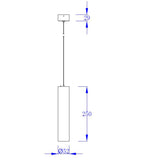 Lámpara de techo Bolonia Mantra blanco 8355