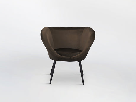 Sillón butaca Schuller Ozome negro y marrón 85x80cm vista 2