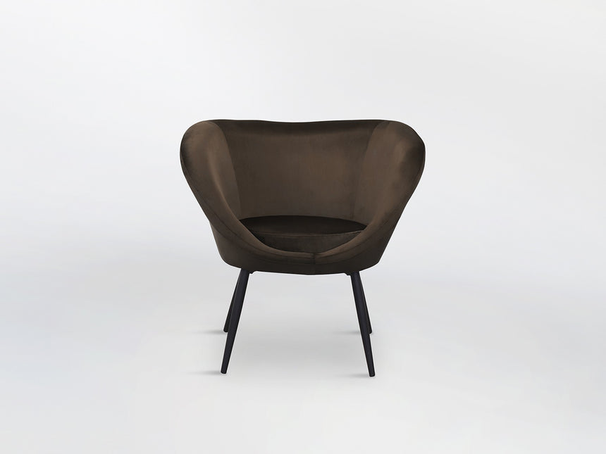 Sillón butaca Schuller Ozome negro y marrón 85x80cm vista 2