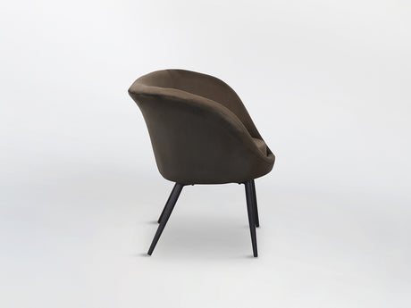 Sillón butaca Schuller Ozome negro y marrón 85x80cm vista 3