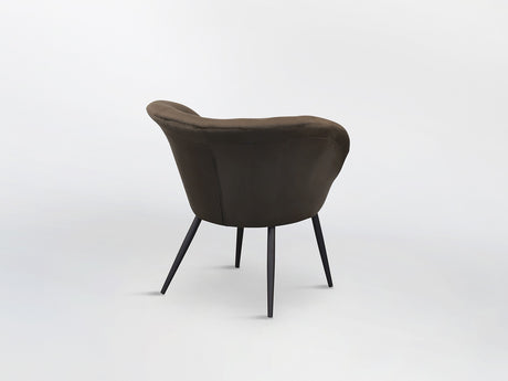 Sillón butaca Schuller Ozome negro y marrón 85x80cm vista 4
