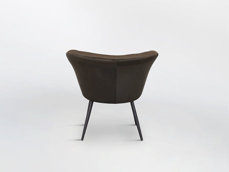 Sillón butaca Schuller Ozome negro y marrón 85x80cm vista 5