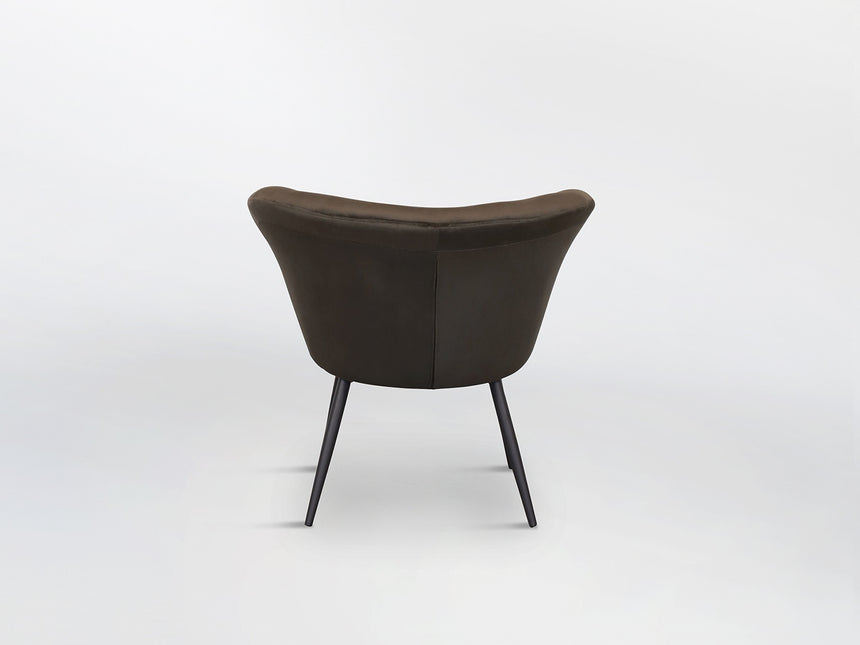 Sillón butaca Schuller Ozome negro y marrón 85x80cm vista 5