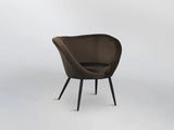Sillón butaca Schuller Ozome negro y marrón 85x80cm vista 6