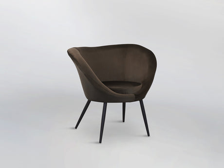 Sillón butaca Schuller Ozome negro y marrón 85x80cm vista 6