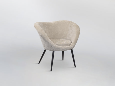 Sillón butaca Schuller Ozome negro y beige 85x80cm vista 2