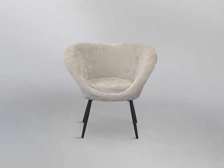 Sillón butaca Schuller Ozome negro y beige 85x80cm vista 6
