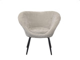 Sillón butaca Schuller Ozome negro y beige 85x80cm ambiente