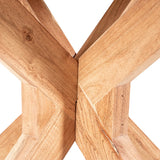 Mesa comedor ovalada madera mango 140x120x77cm 83643