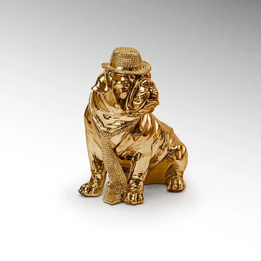 Schuller Bulldog Figura pequeña oro 841368