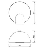 Lámpara de sobremesa Oculo Mantra dorado 8432