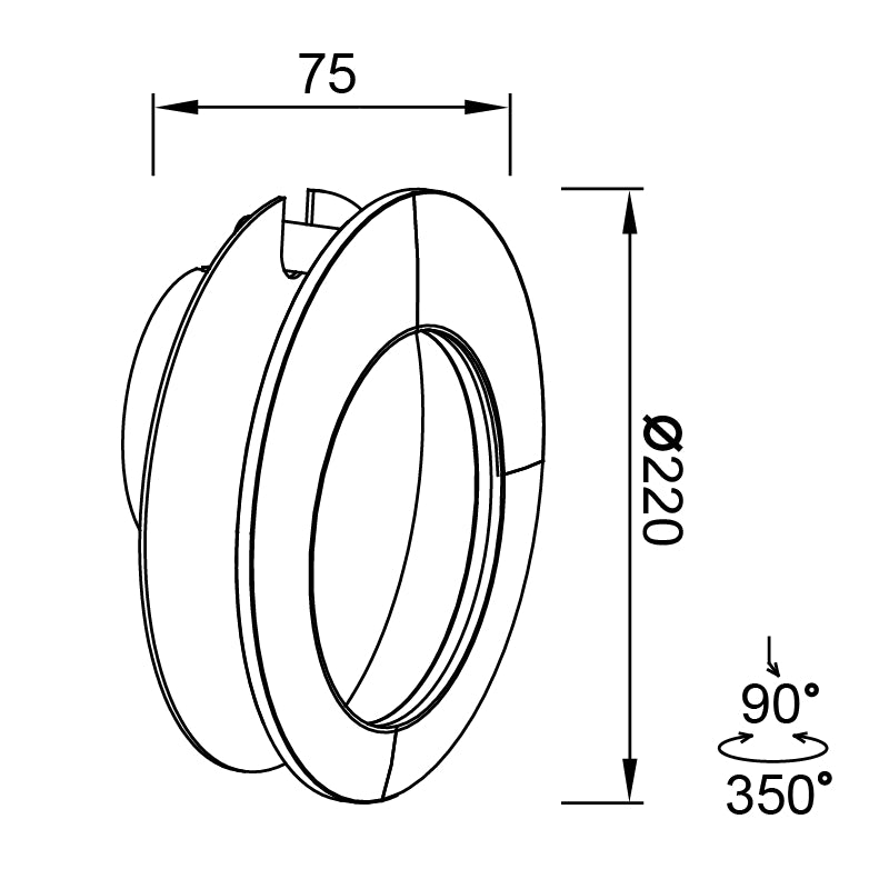 Aplique Toronto Mantra negro 8462
