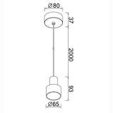 Lámpara de techo Gruissan Mantra negro 8467