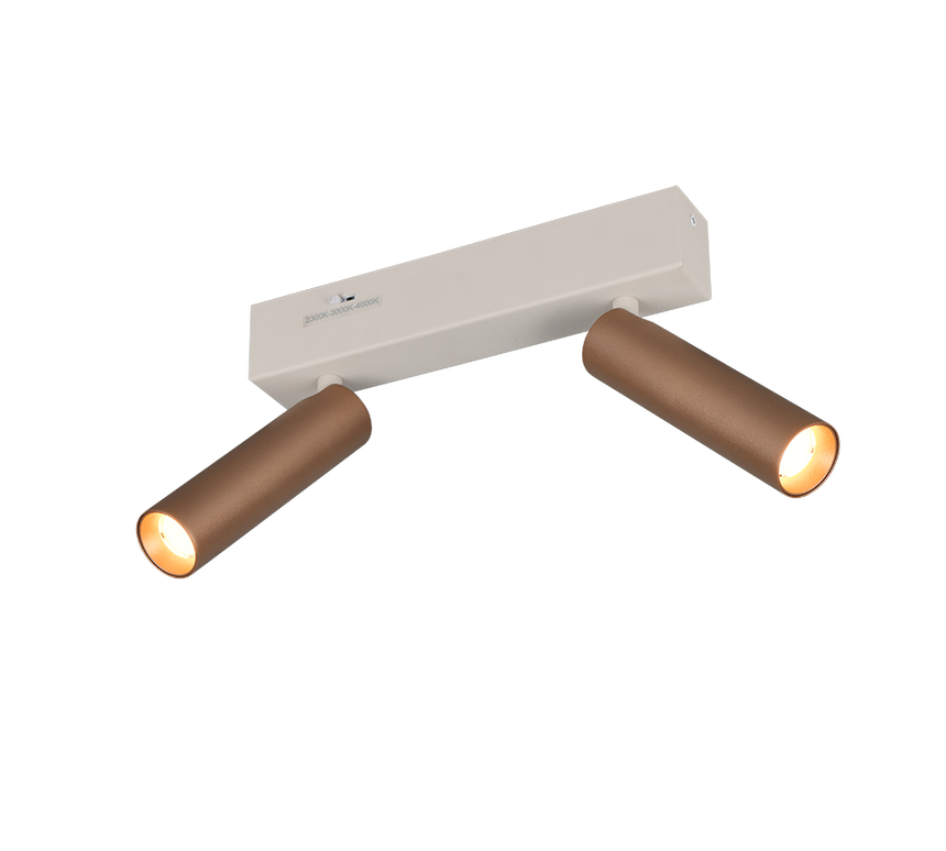 Foco Trio Ambala LED marrón café 26cm 849210265