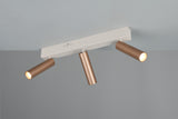 Foco Trio Ambala LED marrón café 44cm 849210365