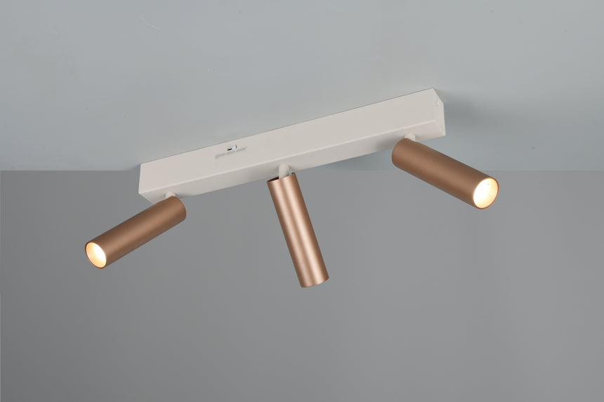 Foco Trio Ambala LED marrón café 44cm 849210365