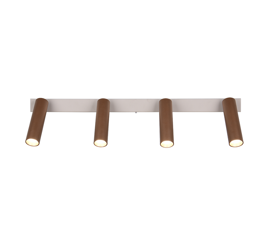Foco Trio Ambala LED marrón café 65cm 849210465