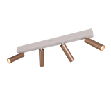 Foco Trio Ambala LED marrón café 65cm 849210465