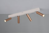 Foco Trio Ambala LED marrón café 65cm 849210465