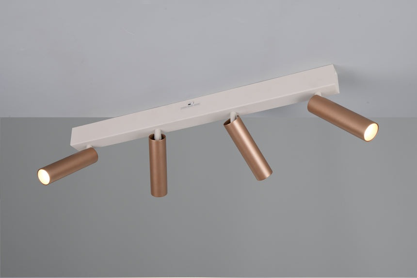 Foco Trio Ambala LED marrón café 65cm 849210465