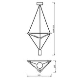 Lámpara de techo Electra Mantra negro 8533