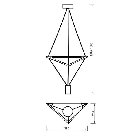Lámpara de techo Electra Mantra negro 8533