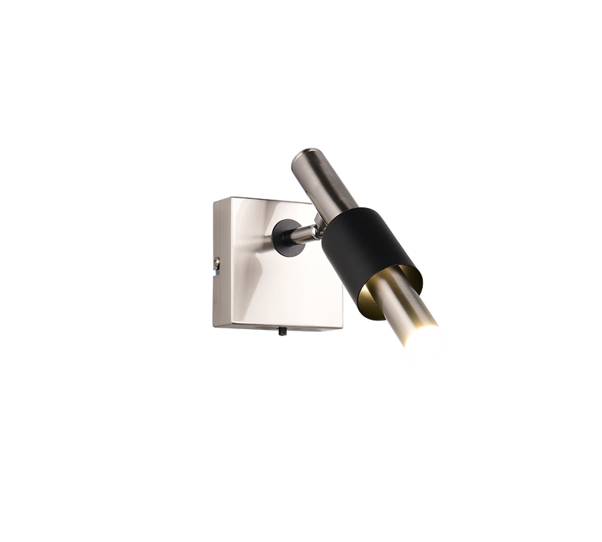 Foco de techo Trio Ikaris níquel mate LED 10x20,5cm 855310107