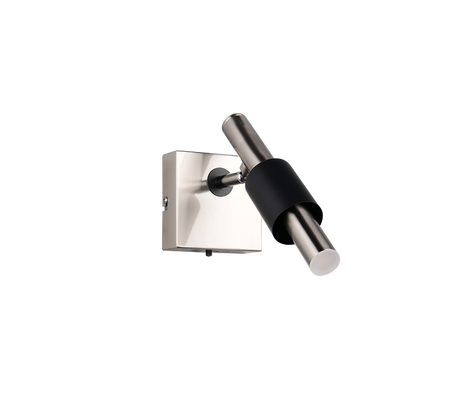 Foco de techo Trio Ikaris níquel mate LED 10x20,5cm 855310107