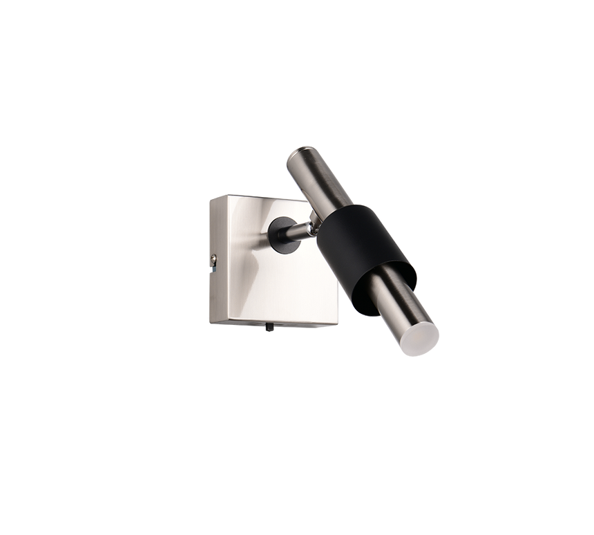 Foco de techo Trio Ikaris níquel mate LED 10x20,5cm 855310107