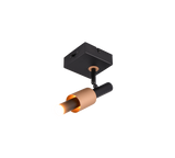Foco de techo Trio Ikaris negro LED 10x20,5cm 855310132