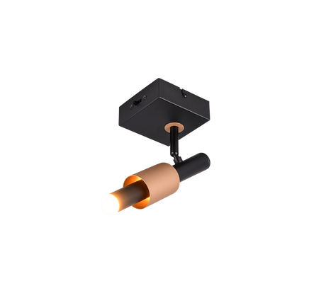 Foco de techo Trio Ikaris negro LED 10x20,5cm 855310132