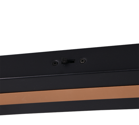 Regleta de focos Trio Ikaris negro 2 luces LED 42x20,5cm 855310232