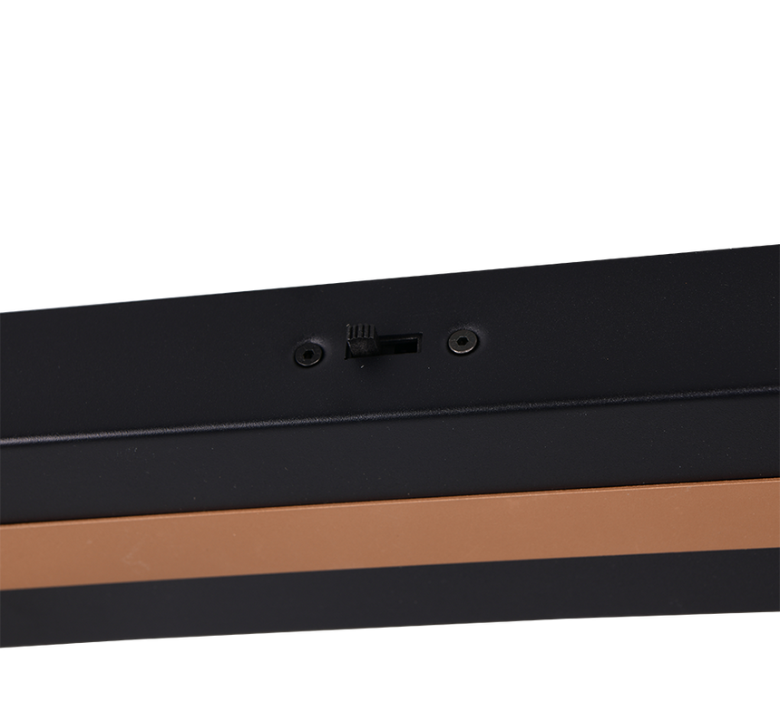 Regleta de focos Trio Ikaris negro 2 luces LED 42x20,5cm 855310232
