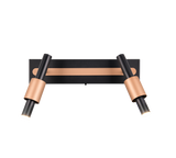 Regleta de focos Trio Ikaris negro 2 luces LED 42x20,5cm 855310232