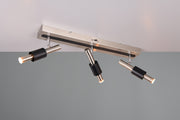 Foco Trio Ikaris LED níquel mate 63cm 855310307