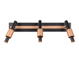 Regleta de focos Trio Ikaris negro 3 luces LED 63x20,5cm 855310332