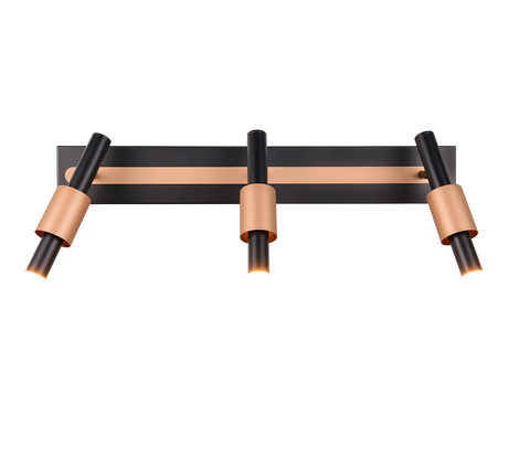 Regleta de focos Trio Ikaris negro 3 luces LED 63x20,5cm 855310332