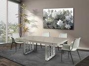 Mesa de comedor Schuller Vita gris y plata 200x77cm 857178