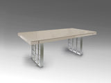 Mesa de comedor Schuller Vita gris y plata 240x77cm 857277