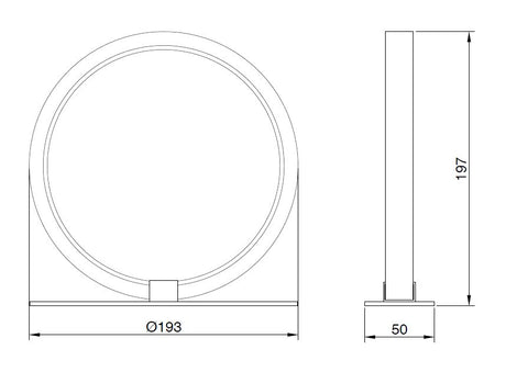 Lámpara de sobremesa Kitesurf Mantra negro 8594