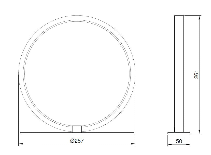 Lámpara de sobremesa Kitesurf Mantra negro 8595